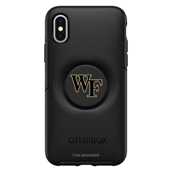 OtterBox Otter + Pop symmetry Phone case with Wake Forest Demon Deacons Primary Logo