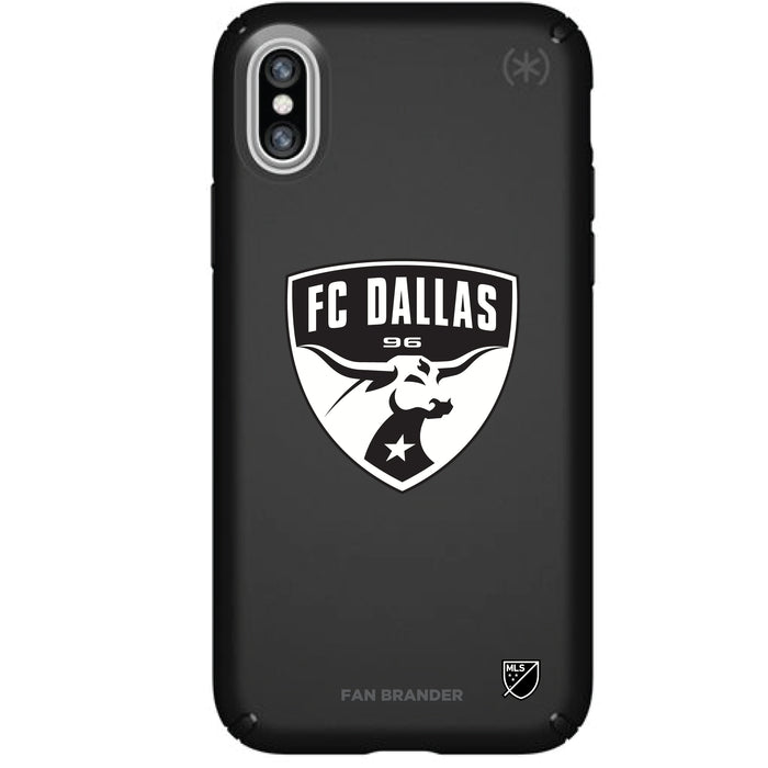 Speck Black Presidio Series Phone case with FC Dallas Primary Logo in Black and White
