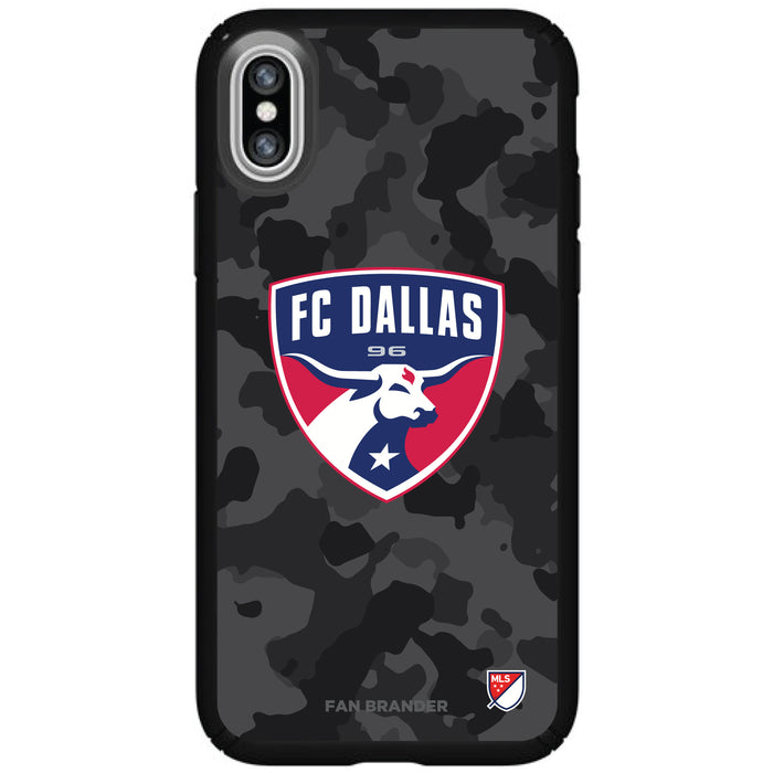Speck Black Presidio Series Phone case with FC Dallas Urban Camo Background