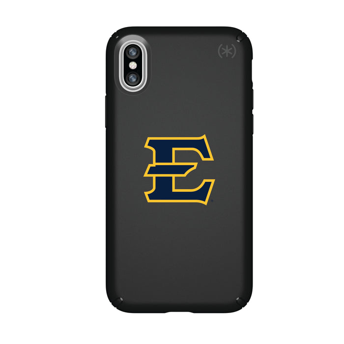 Speck Black Presidio Series Phone case with Eastern Tennessee State Buccaneers Primary Logo