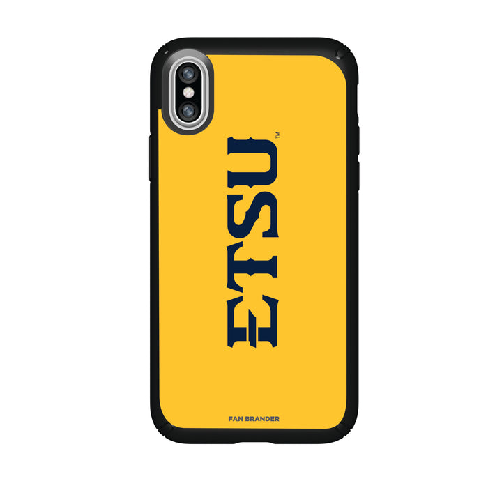 Speck Black Presidio Series Phone case with Eastern Tennessee State Buccaneers Wordmark Design
