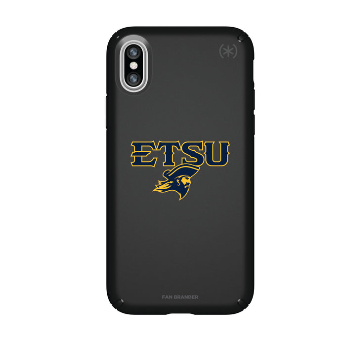 Speck Black Presidio Series Phone case with Eastern Tennessee State Buccaneers Secondary Logo