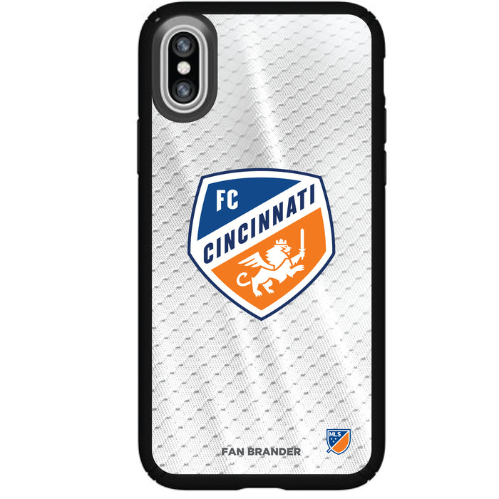 Speck Black Presidio Series Phone case with FC Cincinnati Primary Logo with Jersey design