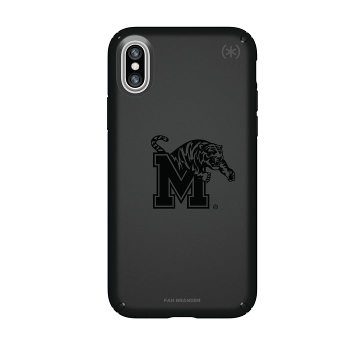 Speck Black Presidio Series Phone case with Memphis Tigers Primary Logo in Black