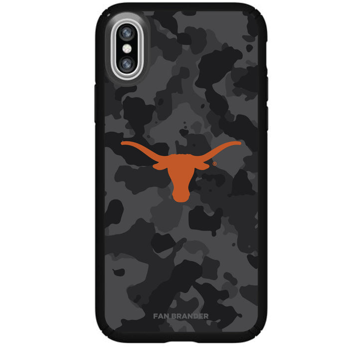 Speck Black Presidio Series Phone case with Texas Longhorns  Urban Camo design