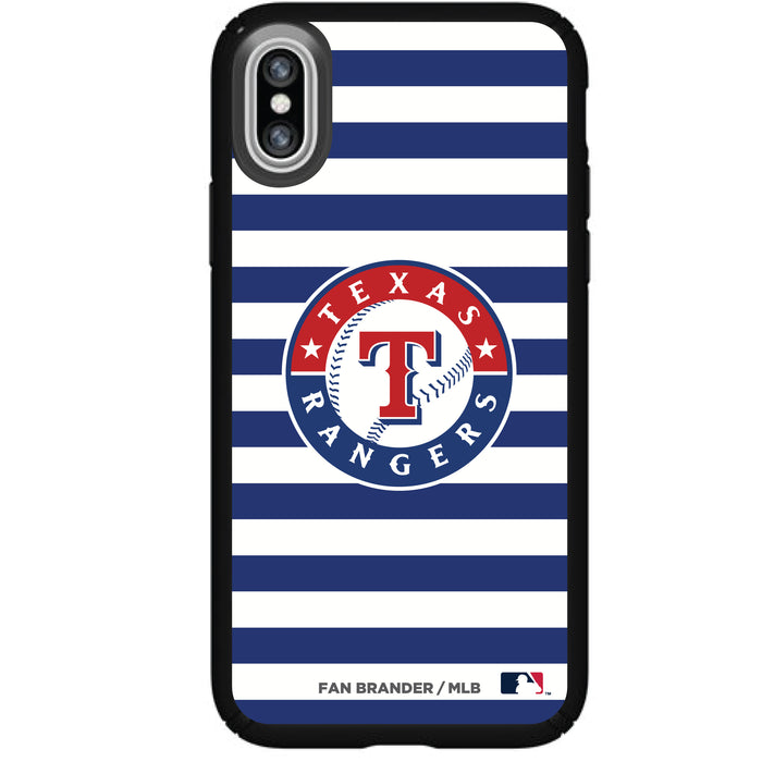 Speck Black Presidio Series Phone case with Texas Rangers Striped Design