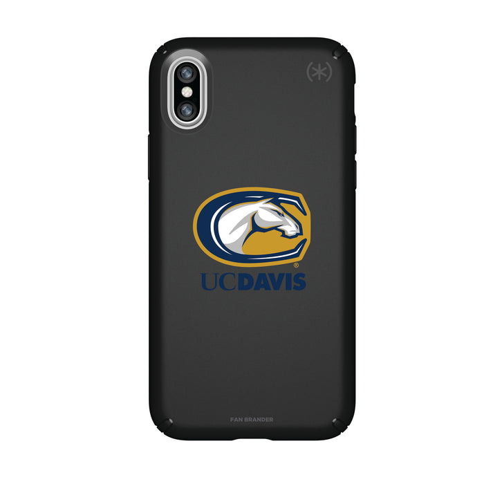 Speck Black Presidio Series Phone case with UC Davis Aggies Primary Logo