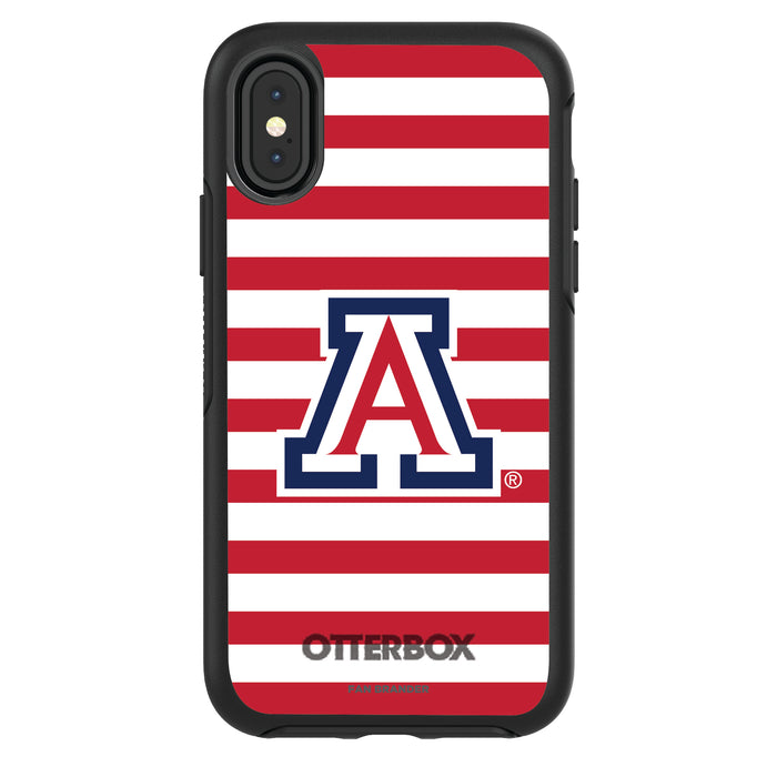 OtterBox Black Phone case with Arizona Wildcats Tide Primary Logo and Striped Design