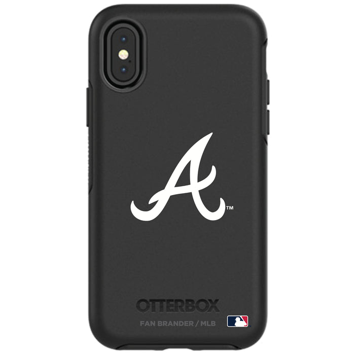 OtterBox Black Phone case with Atlanta Braves Primary Logo