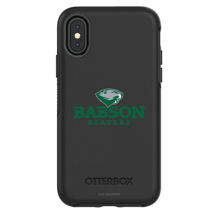 OtterBox Black Phone case with Babson University Primary Logo