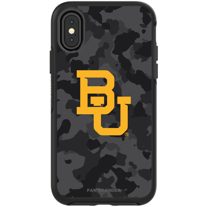 OtterBox Black Phone case with Baylor Bears Urban Camo Background