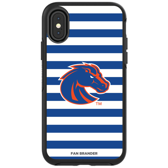 OtterBox Black Phone case with Boise State Broncos Stripes Design