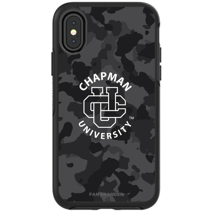 OtterBox Black Phone case with Chapman Univ Panthers Urban Camo Background