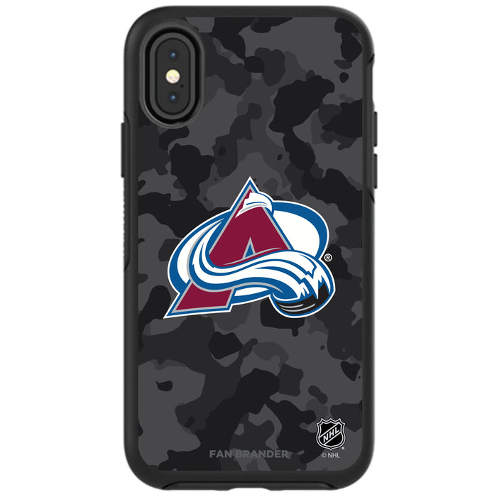 OtterBox Black Phone case with Colorado Avalanche Urban Camo design