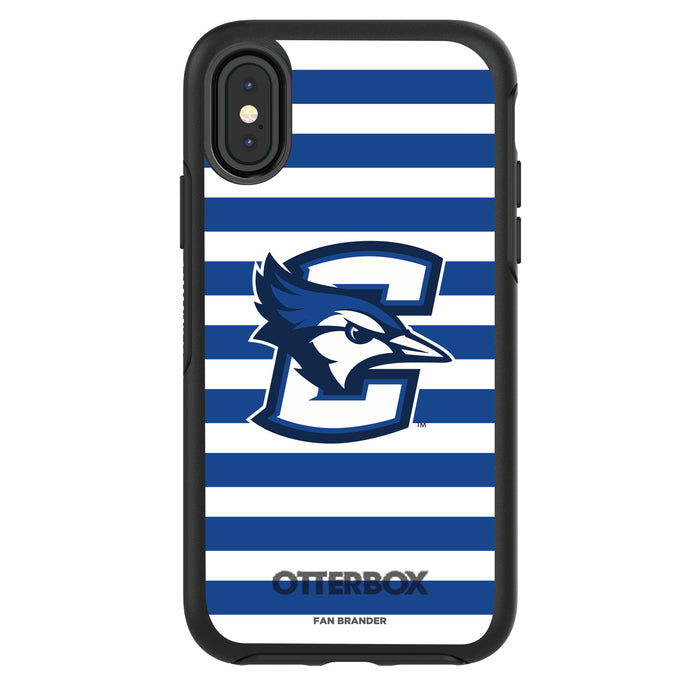 OtterBox Black Phone case with Creighton University Bluejays Tide Primary Logo and Striped Design