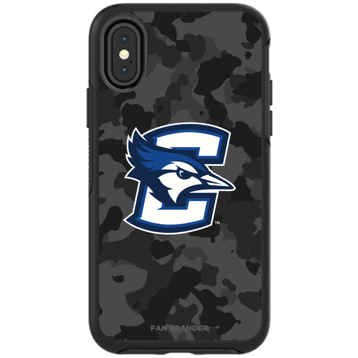 OtterBox Black Phone case with Creighton University Bluejays Urban Camo Background