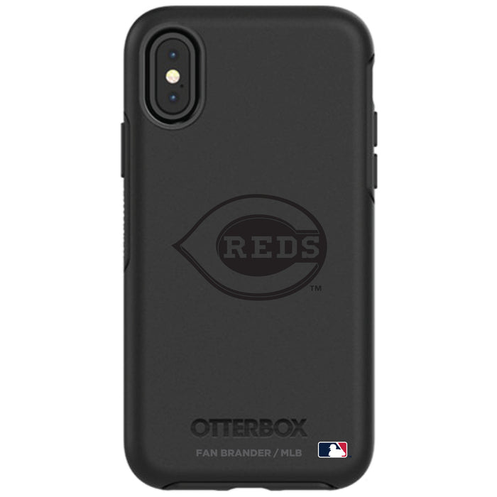 OtterBox Black Phone case with Cincinnati Reds Primary Logo in Black