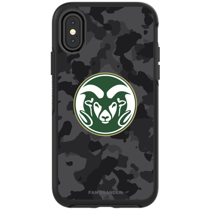 OtterBox Black Phone case with Colorado State Rams Urban Camo Background