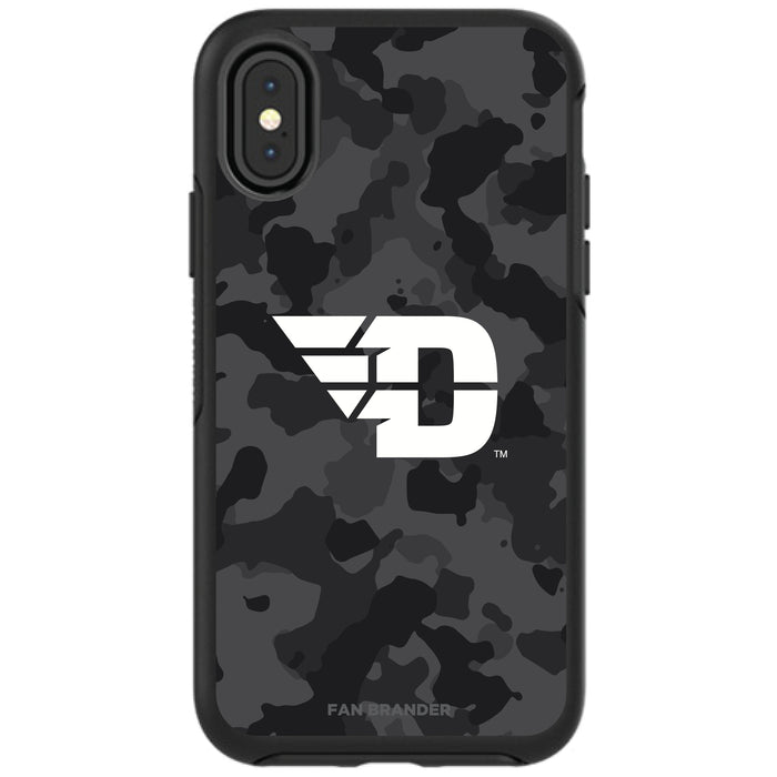 OtterBox Black Phone case with Dayton Flyers Urban Camo Background