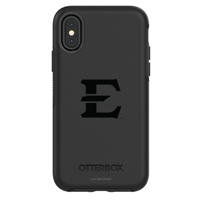 OtterBox Black Phone case with Eastern Tennessee State Buccaneers Primary Logo in Black