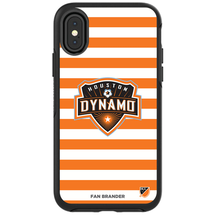 OtterBox Black Phone case with Houston Dynamo Stripes