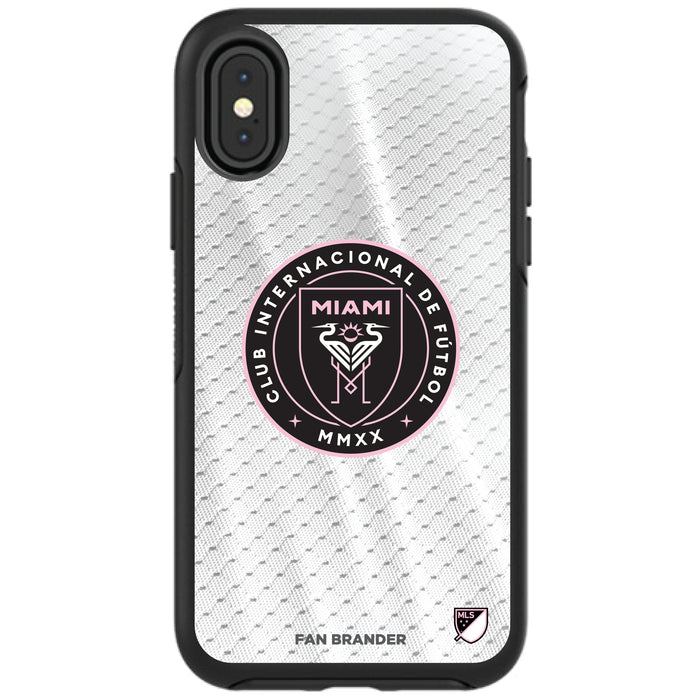 OtterBox Black Phone case with Inter Miami CF Primary Logo on Jersey Design