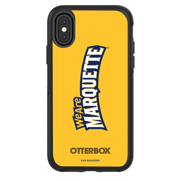 OtterBox Black Phone case with Marquette Golden Eagles Wordmark Design