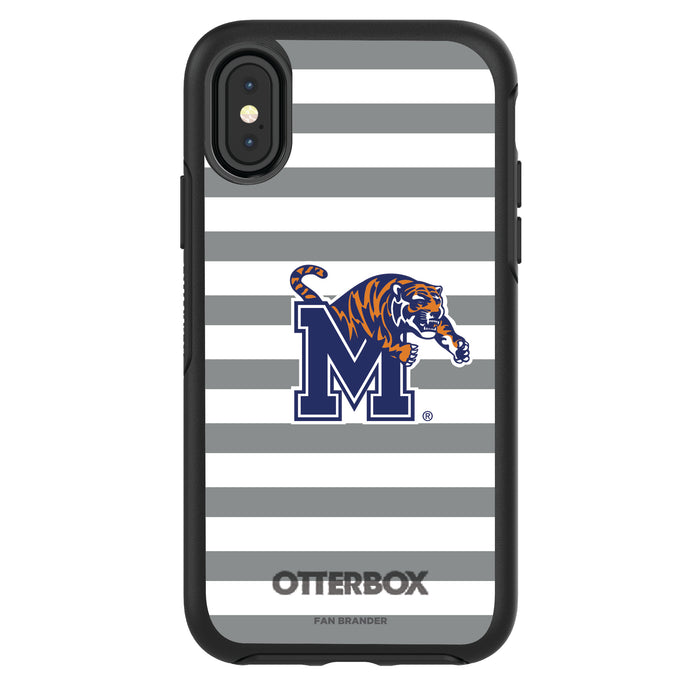 OtterBox Black Phone case with Memphis Tigers Tide Primary Logo and Striped Design