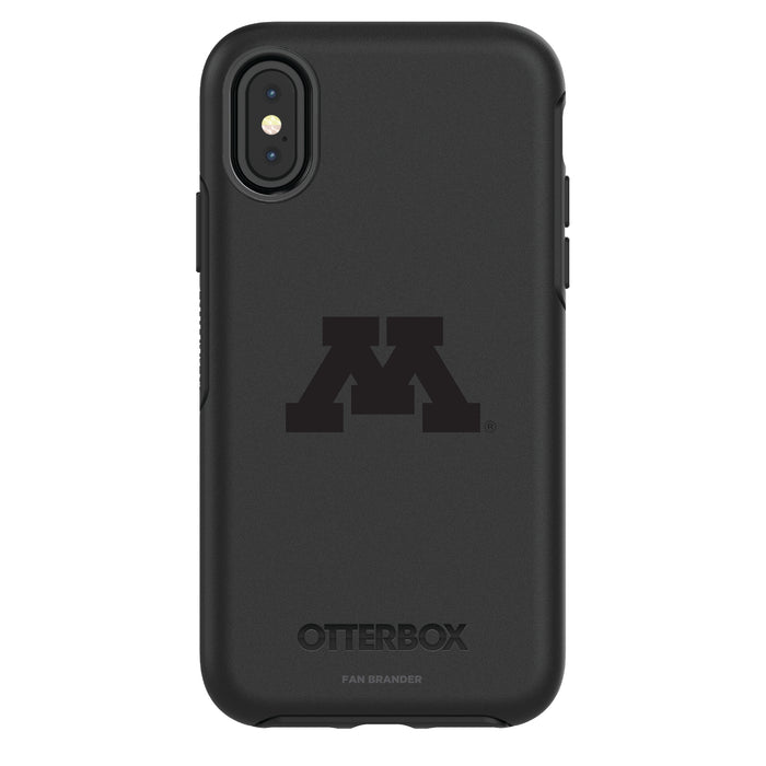 OtterBox Black Phone case with Minnesota Golden Gophers Primary Logo in Black