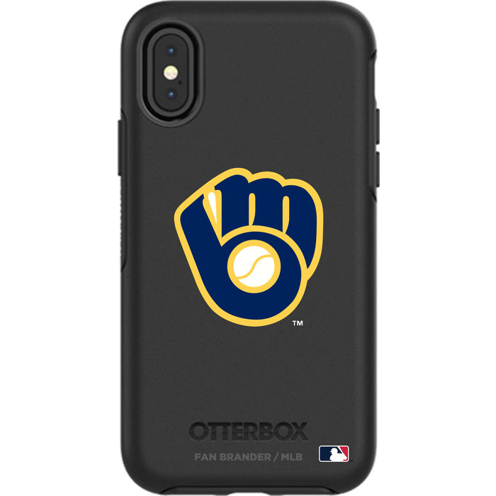 OtterBox Black Phone case with Milwaukee Brewers Secondary Logo