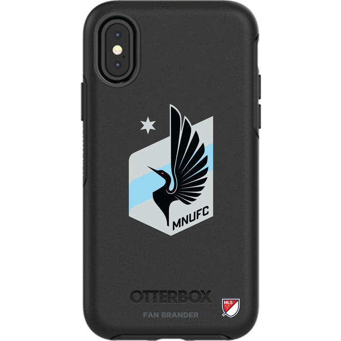OtterBox Black Phone case with Minnesota United FC Primary Logo