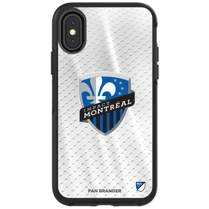 OtterBox Black Phone case with Montreal Impact Primary Logo on Jersey Design