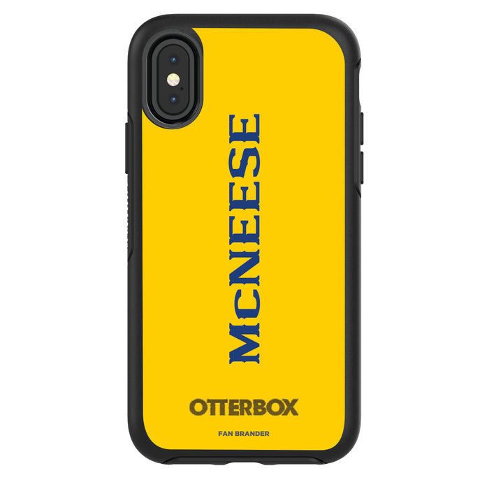 OtterBox Black Phone case with McNeese State Cowboys Wordmark Design