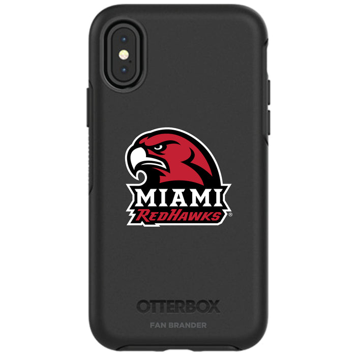 OtterBox Black Phone case with Miami University RedHawks Secondary Logo