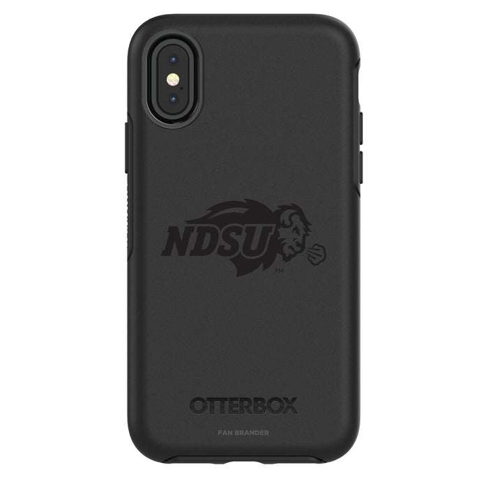 OtterBox Black Phone case with North Dakota State Bison Primary Logo in Black