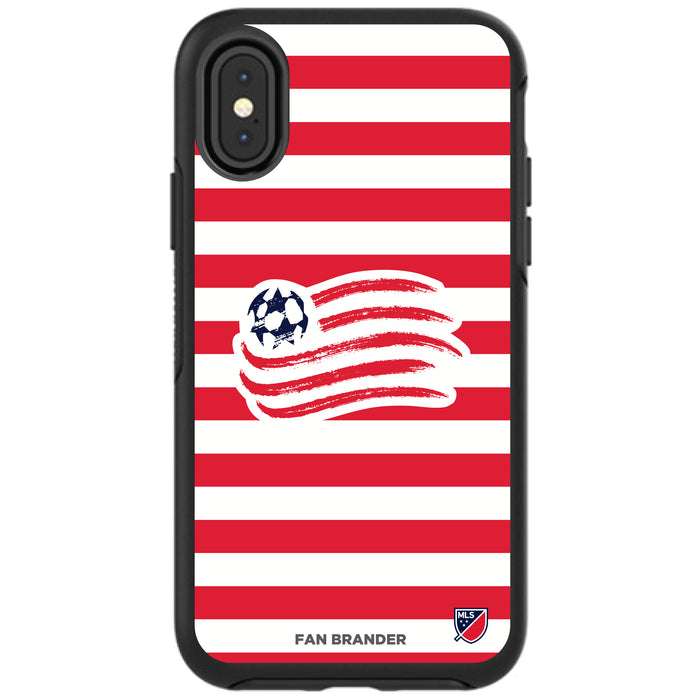 OtterBox Black Phone case with New England Revolution Stripes