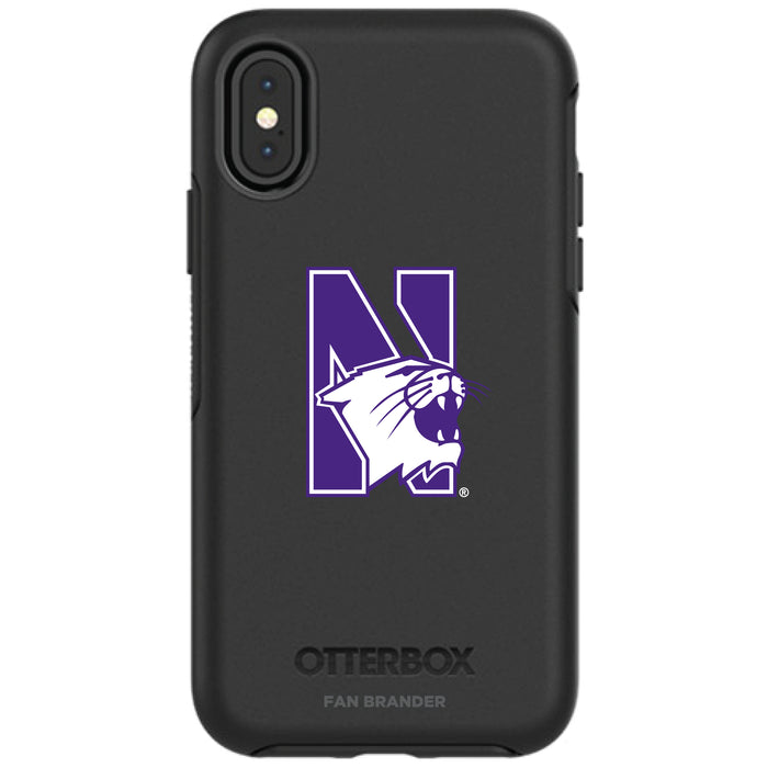 OtterBox Black Phone case with Northwestern Wildcats Secondary Logo