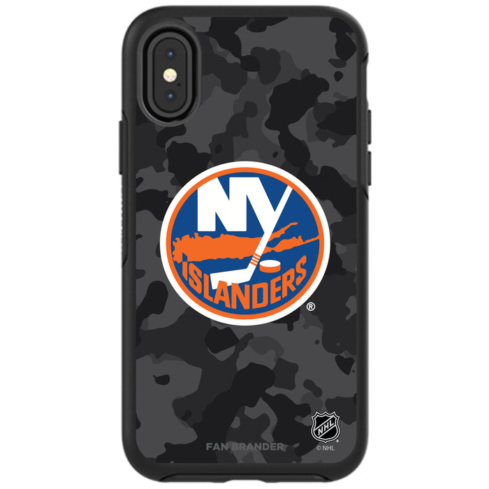 OtterBox Black Phone case with New York Islanders Urban Camo design