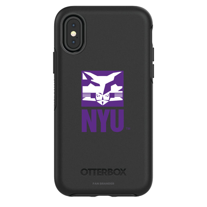 OtterBox Black Phone case with NYU Secondary Logo