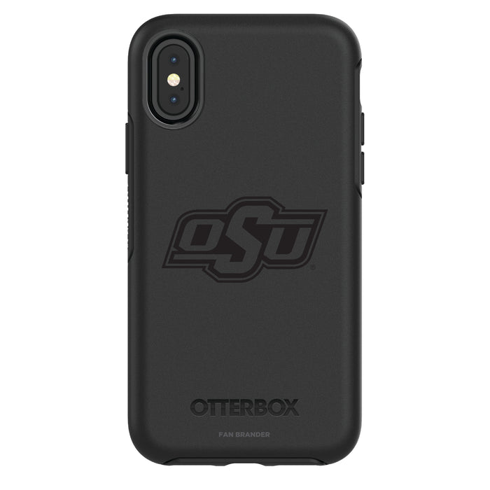 OtterBox Black Phone case with Oklahoma State Cowboys Primary Logo in Black