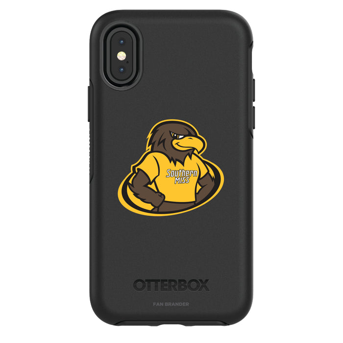 OtterBox Black Phone case with Southern Mississippi Golden Eagles Secondary Logo