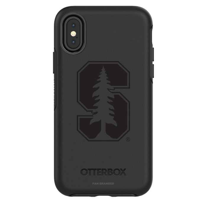 OtterBox Black Phone case with Stanford Cardinal Primary Logo in Black