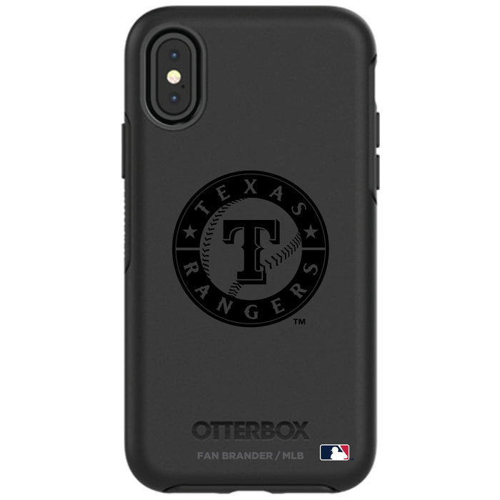 OtterBox Black Phone case with Texas Rangers Primary Logo in Black
