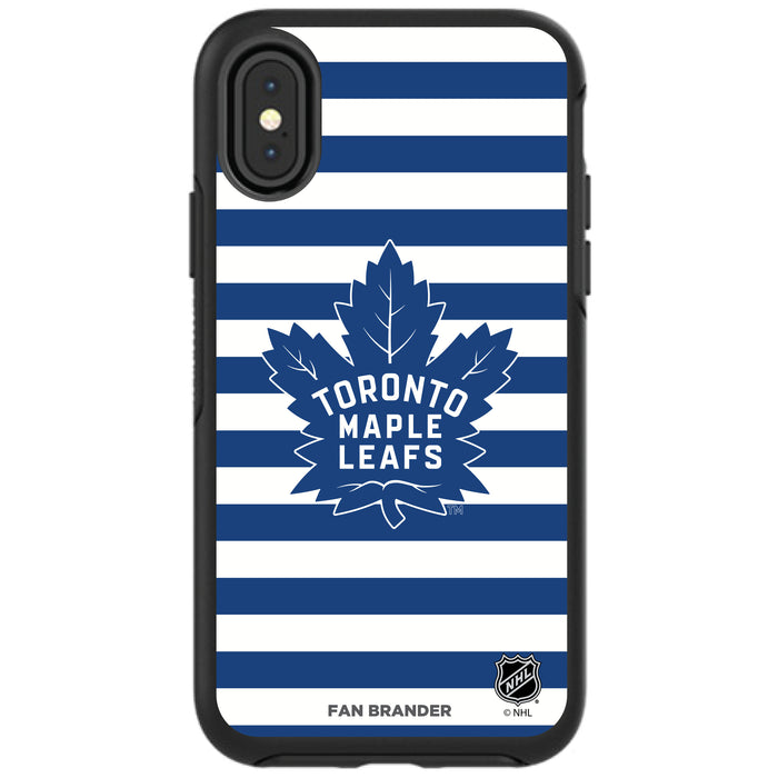 OtterBox Black Phone case with Toronto Maple Leafs Stripes