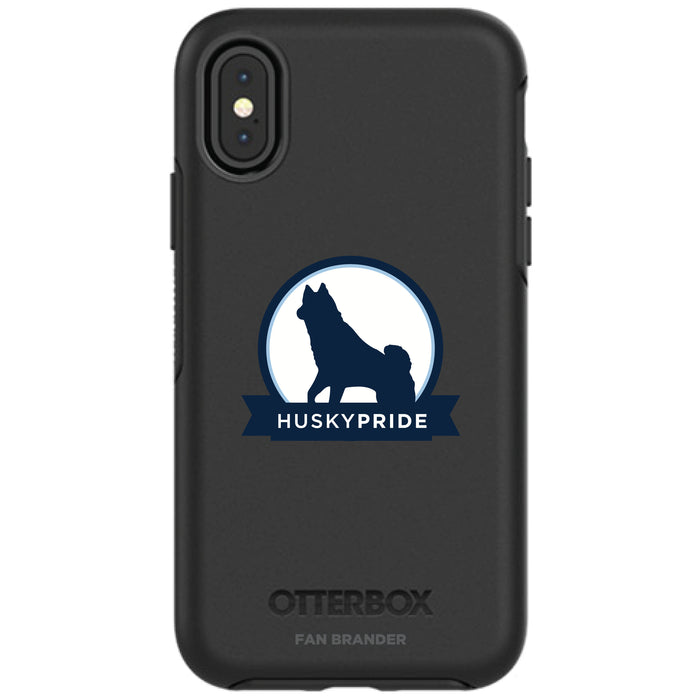 OtterBox Black Phone case with Uconn Huskies Secondary Logo