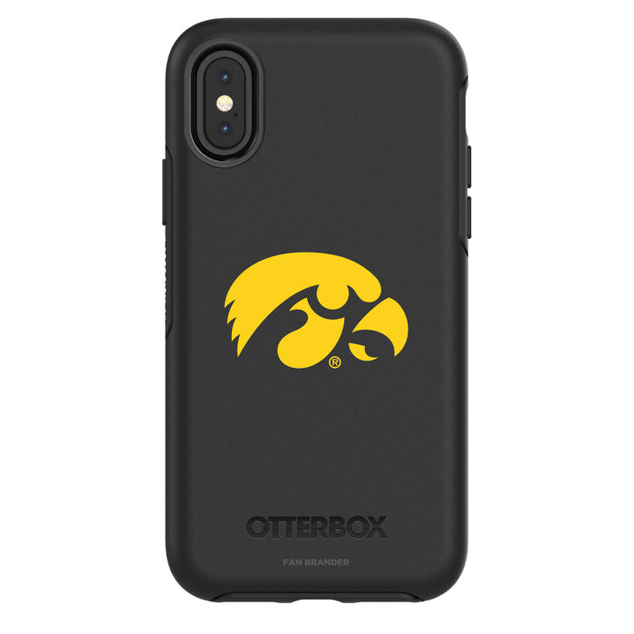 OtterBox Black Phone case with Iowa Hawkeyes Primary Logo