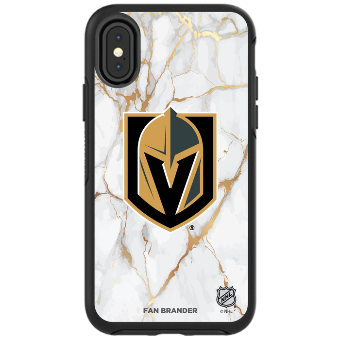 OtterBox Black Phone case with Vegas Golden Knights White Marble design