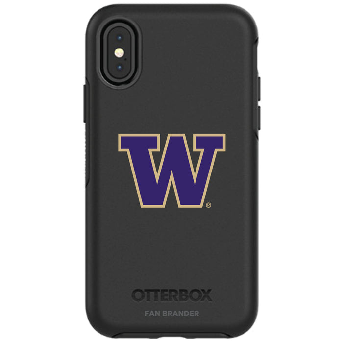 OtterBox Black Phone case with Washington Huskies Primary Logo