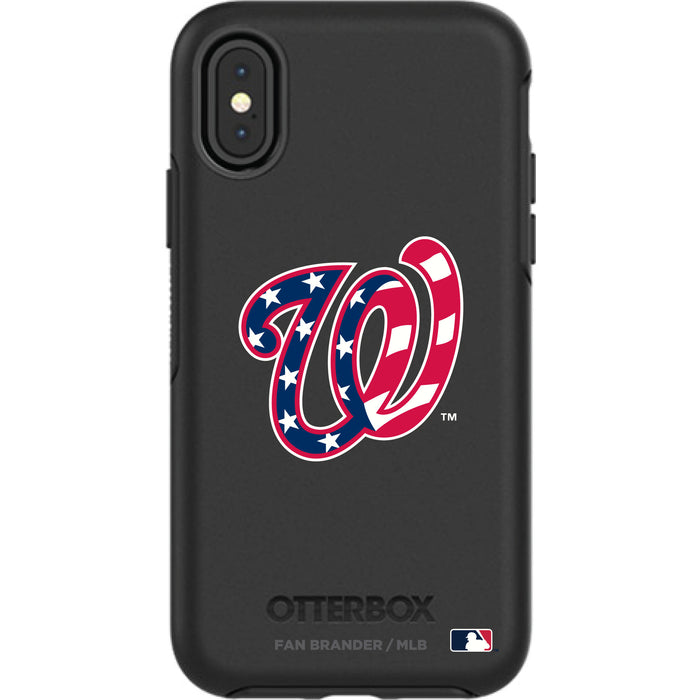 OtterBox Black Phone case with Washington Nationals Secondary Logo