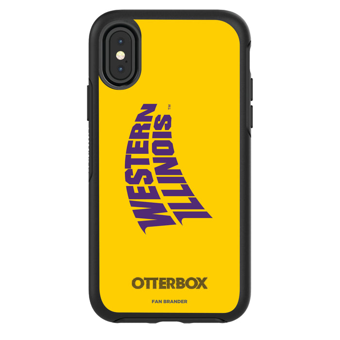 OtterBox Black Phone case with Western Illinois University Leathernecks Wordmark Design
